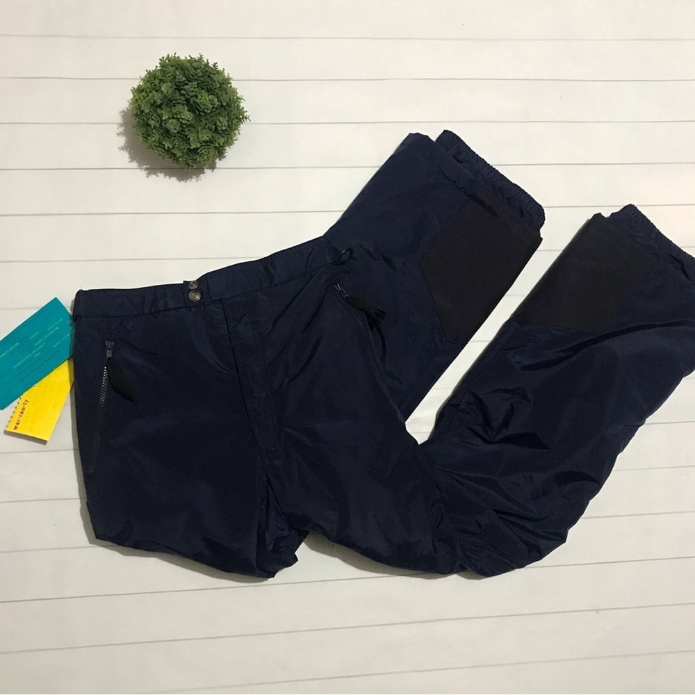 Sierra Sport NWT Incline‎ Fleece Lined Ski Snow Pants Midnight Navy Blue Medium